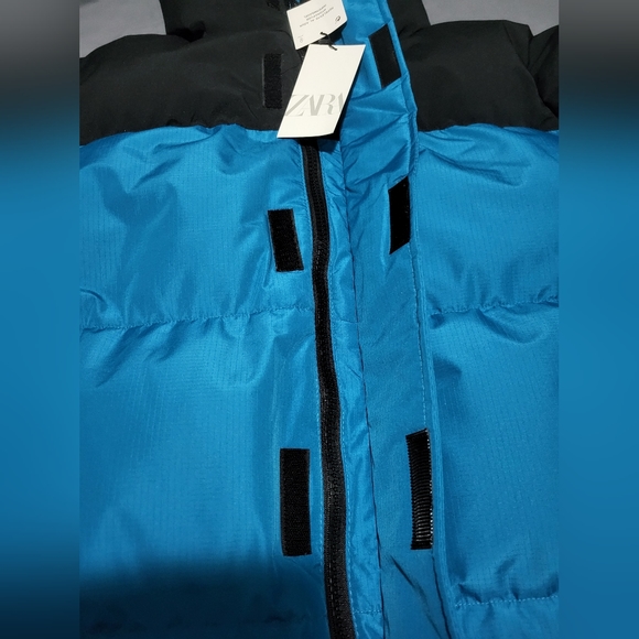 Zara Jacket Men Tan Black Long Sleeve Hooded Full Zip Pockets Comfort - Picture 2 of 11